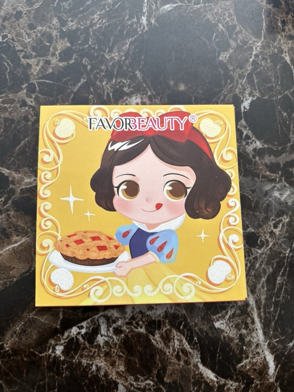 Yellow Snow White Themed Party Favor Box